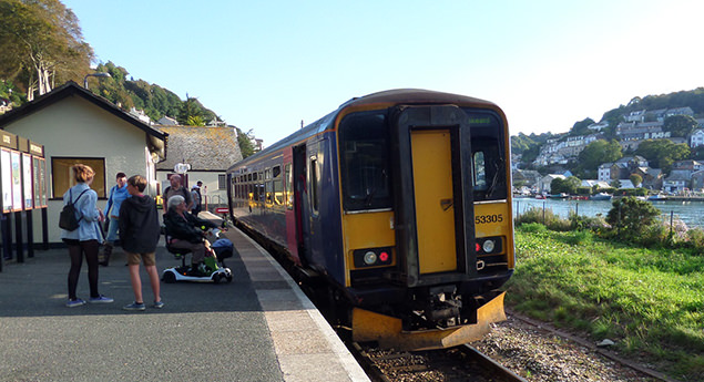 Train at Looe station