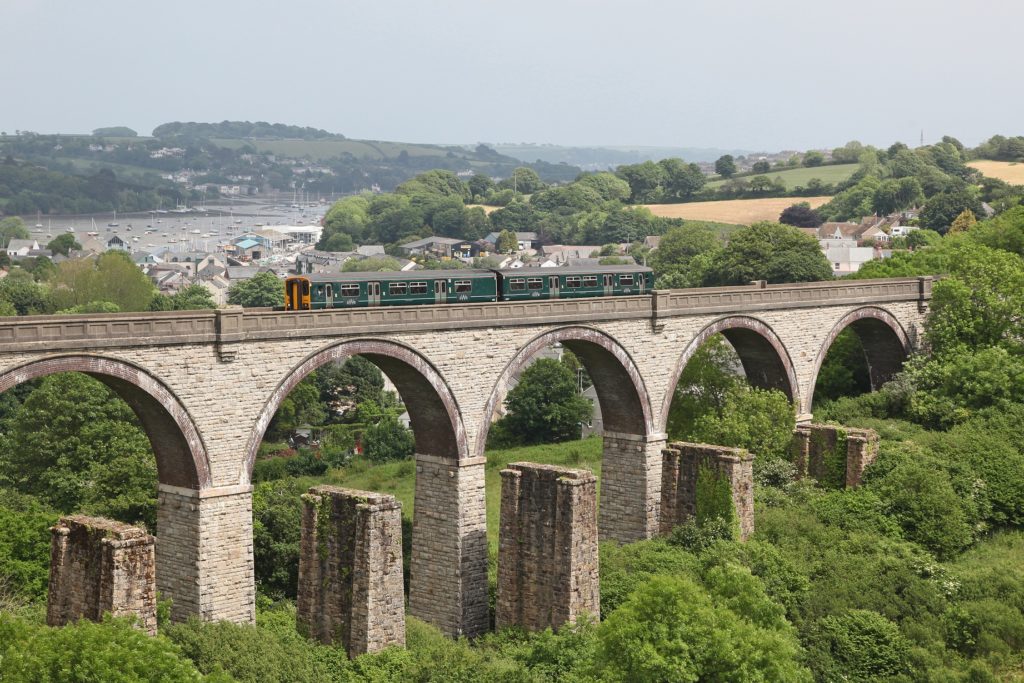 GWR train on the Collegewood Viaduct on the Maritime Line