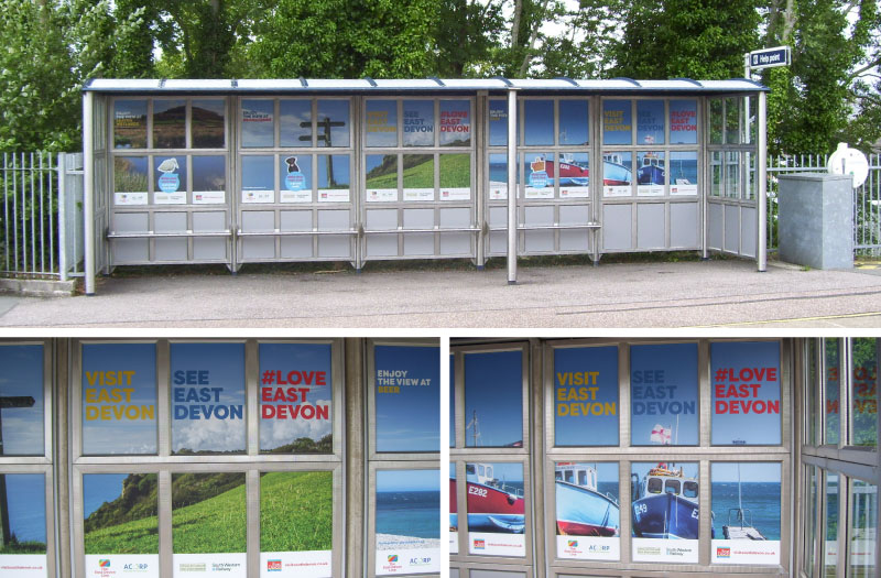 Vinyls at Honiton station