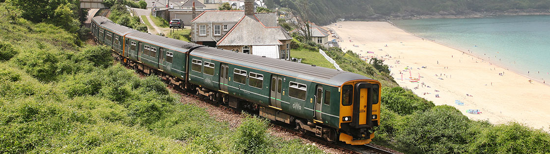 Train on the St Ives Bay Line - photo by Antony Christie