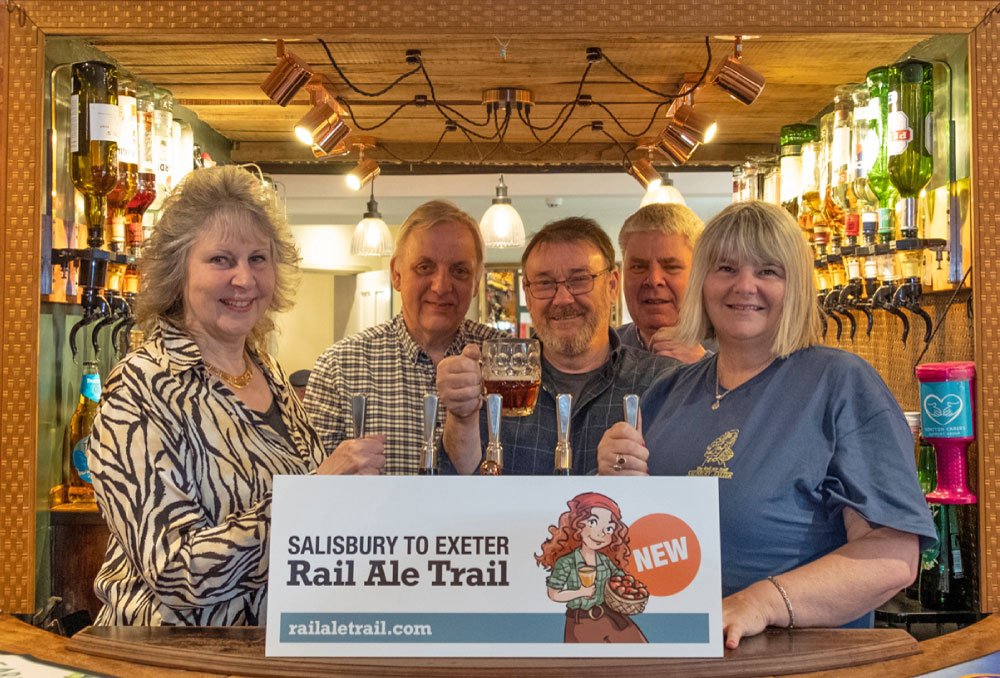 Devon launch of the Salisbury-Exeter Rail Ale Trail at The Vine Inn and Tea Room