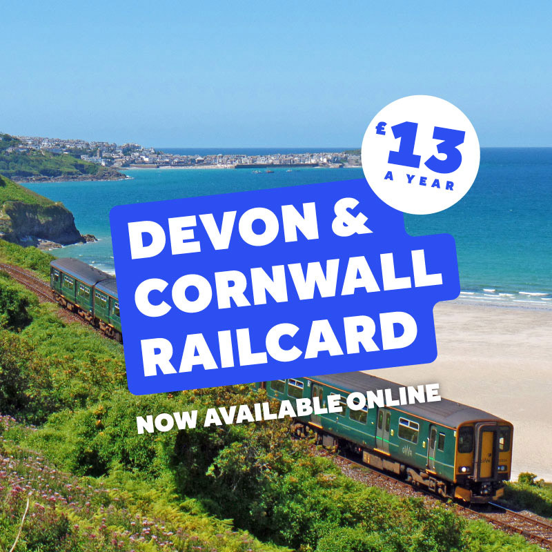 Devon and Cornwall Railcard - Now available online - £13 a year