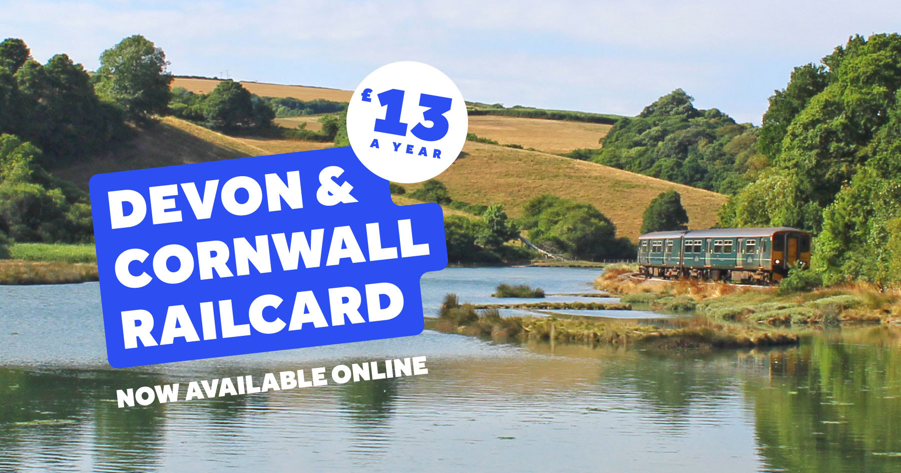 Devon and Cornwall Railcard - Now available online - £13 a year
