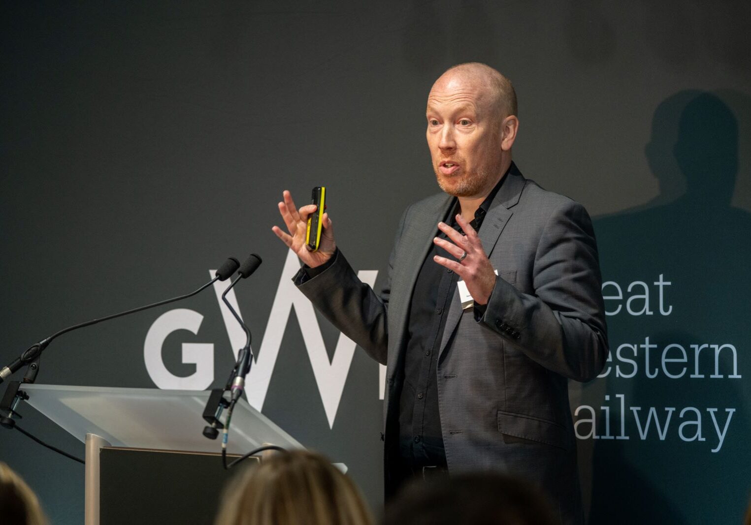 Mike Parker-Bray speaking at GWR conference